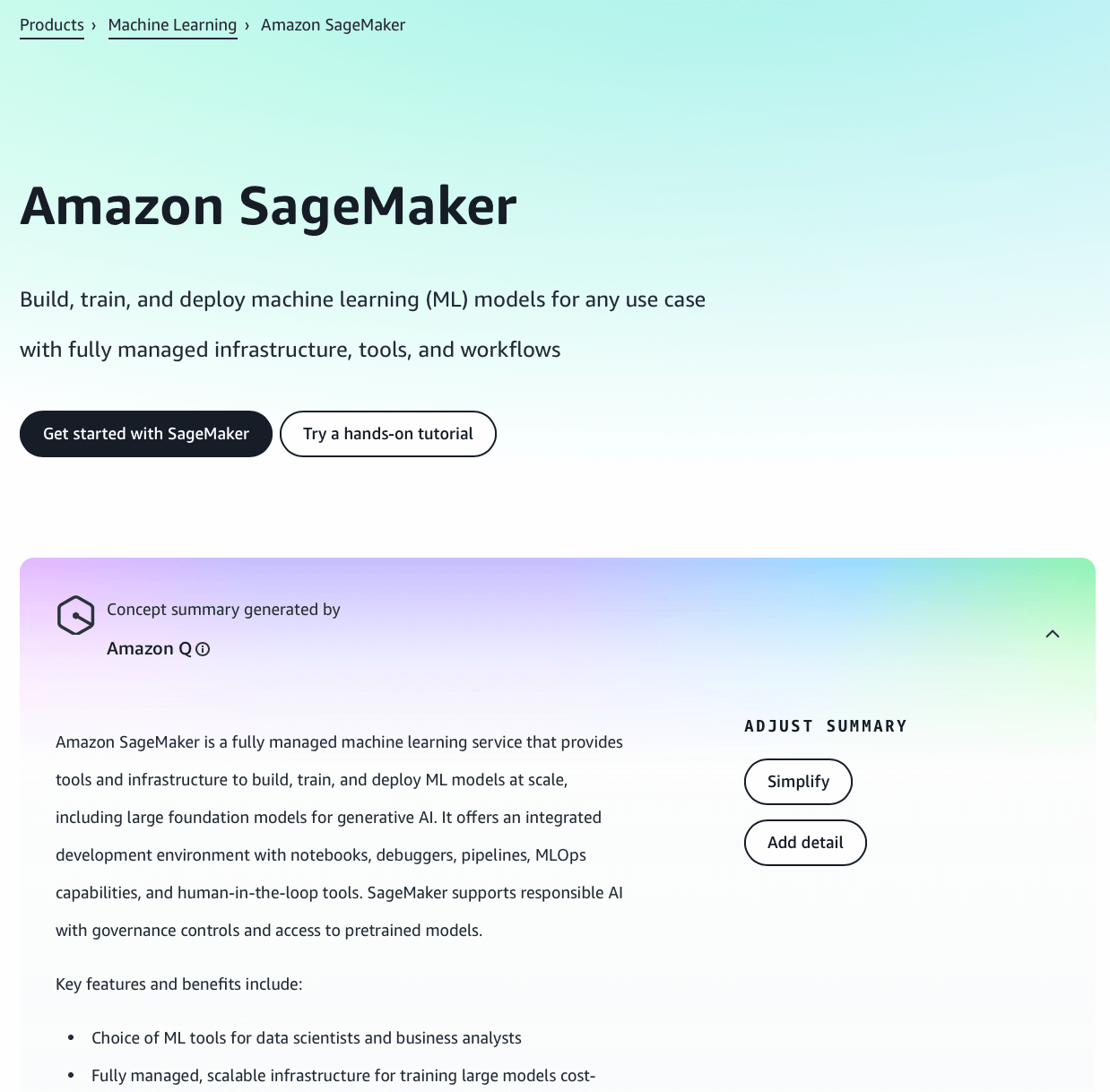 AWS Machine Learning and SageMaker
